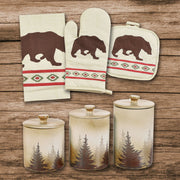 Aztec Bear - Print & Clearwater Pines Set (Set of 13) - Cream / Brown