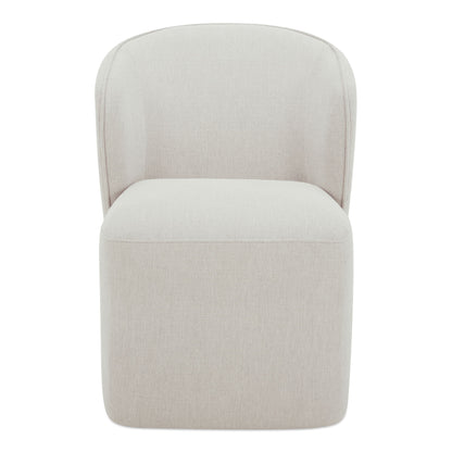 Larson - Rolling Dining Chair - Heather Gray