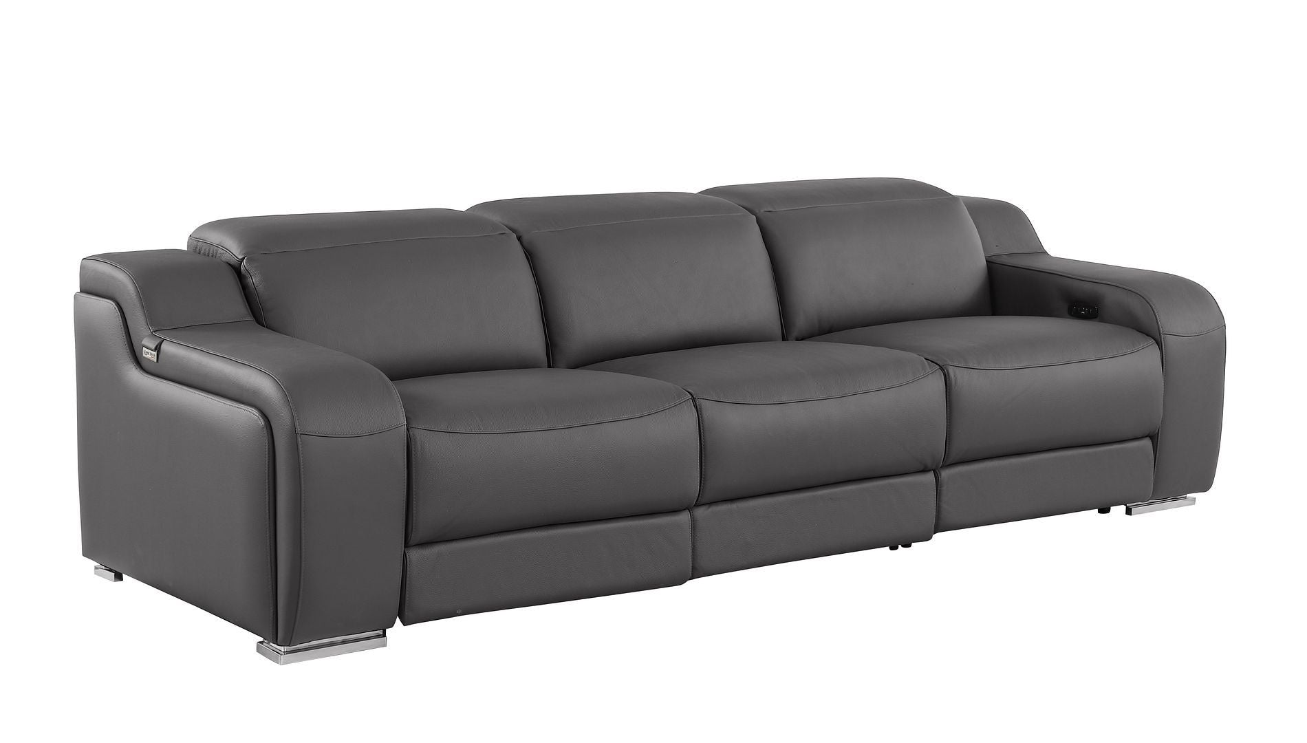 1116 - 7-Piece Modular Power Reclining Sofa, Loveseat & Chair Set In With 6 Power Recliners & Power Headrests