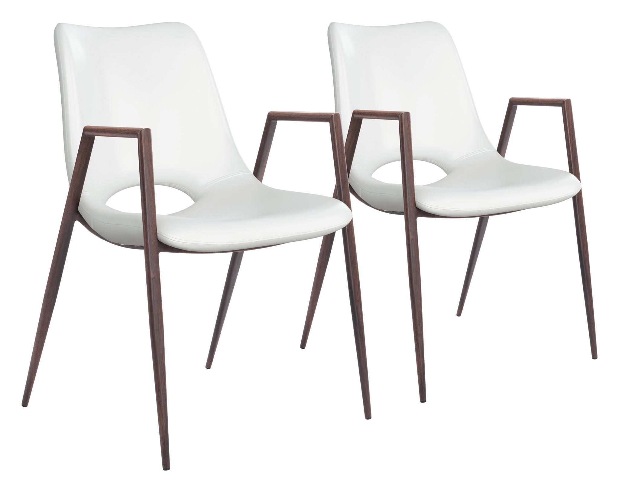 Desi - Dining Chair Walnut Legs (Set of 2)