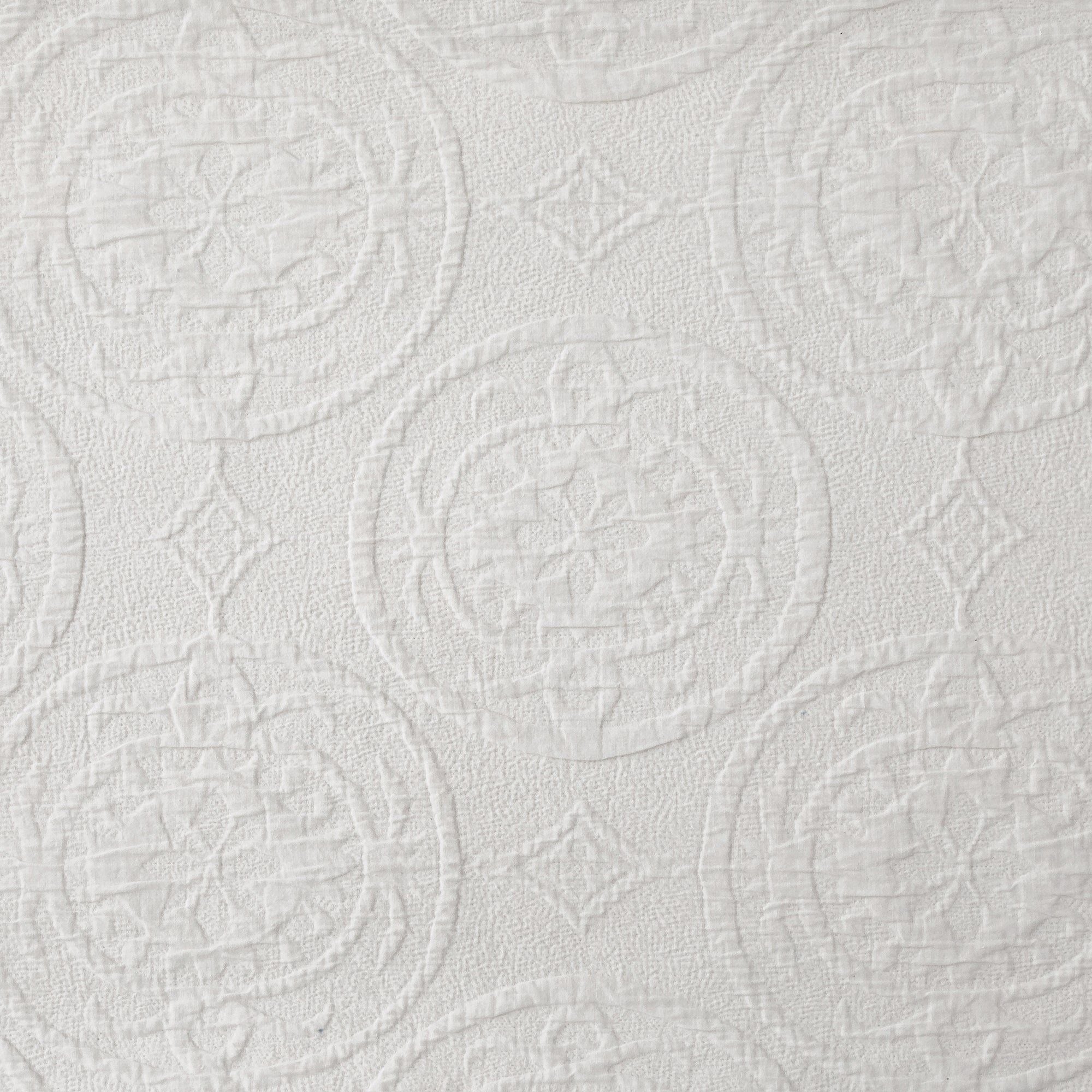 Verona Matelasse - King Duvet Cover Set (Set of 3) - Vintage White
