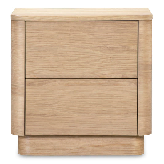 Round Off - Tall Nightstand - Light Brown