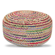 Margo - Large Round Pouf - Multicolor