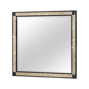 Lively - Mirror With Glitter Detail - Black
