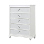 Abigale - 5 Drawer Chest With LED Lighting - White
