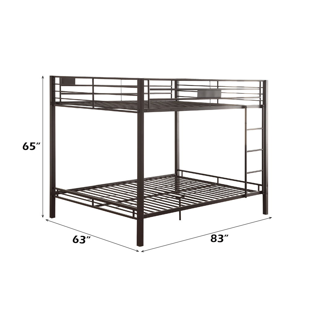 Limbra - Double Queen Bunk Bed - Sandy Black