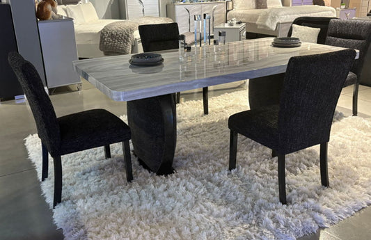 D2502 - 9 Piece Dining Room Set (Table And 8 Chairs) - Black