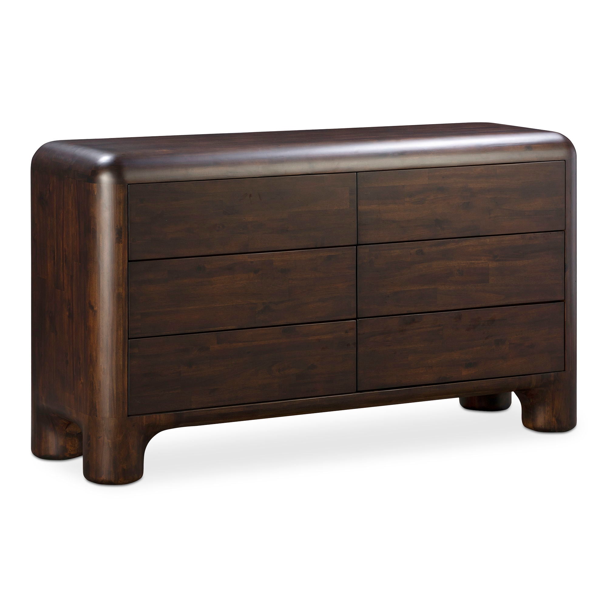 Rowan - 6 Drawer Dresser - Dark Brown