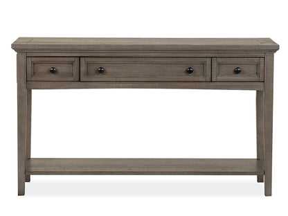 Paxton Place - Rectangular Sofa Table - Dovetail Grey