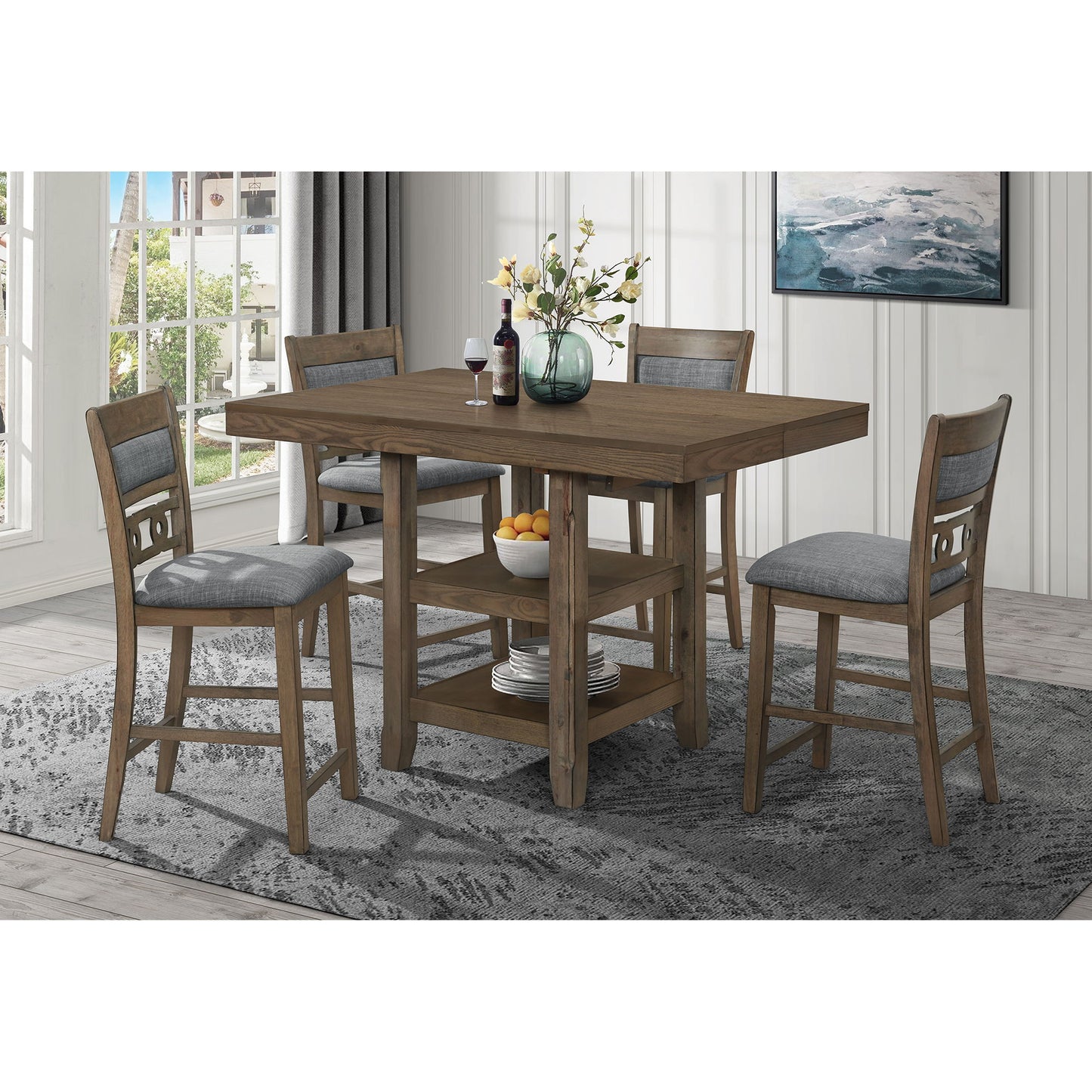 Davis - Barstool (Set of 2) - Gray