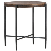 Casoria - Side Table - Antique Medium Brown And Black