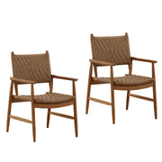 Araya - Outdoor Dining Chair (Set of 2) - Light Brown
