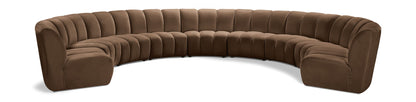 Infinity - 9 Piece Velvet Modular Sectional