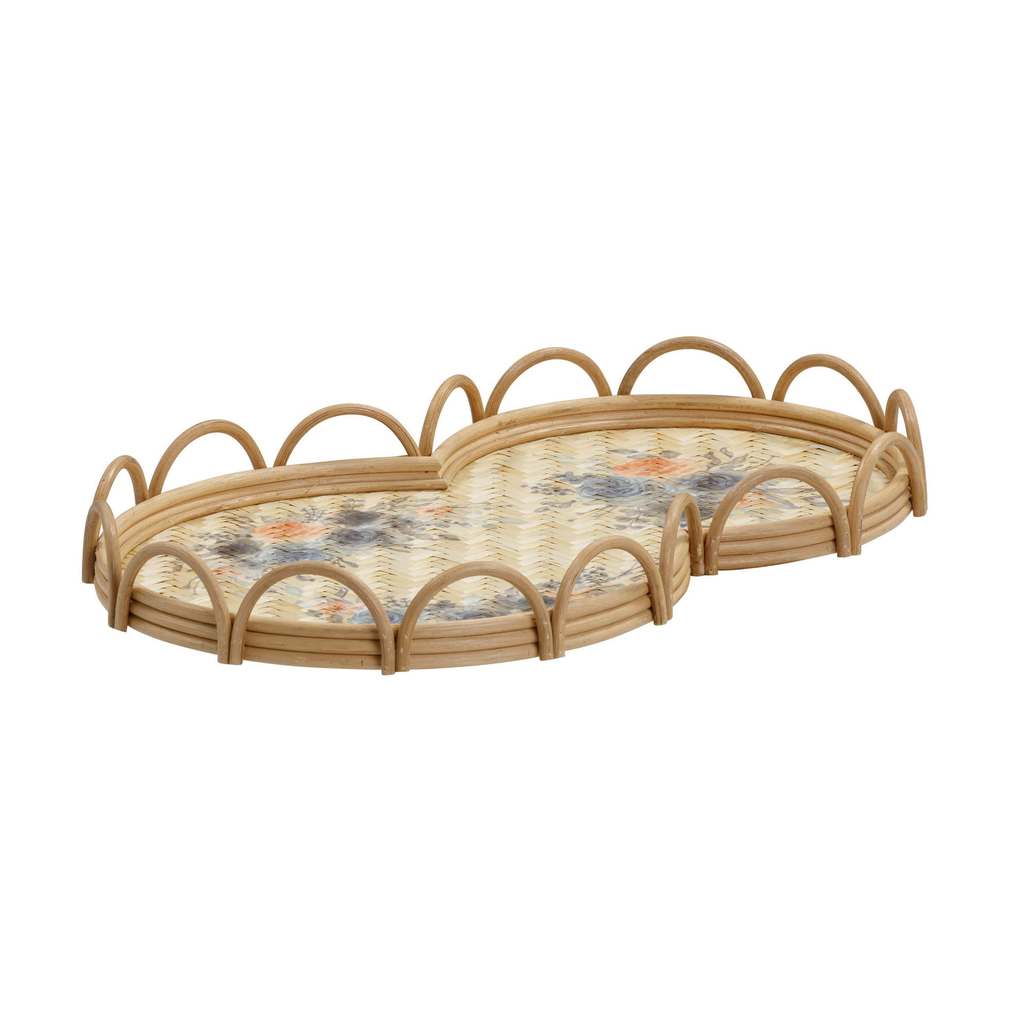 Corey Figure Eight Bamboo Tray - Thumbnail 2