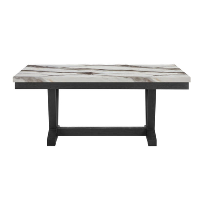 Panda - Dining Table And Trestle Base - Black