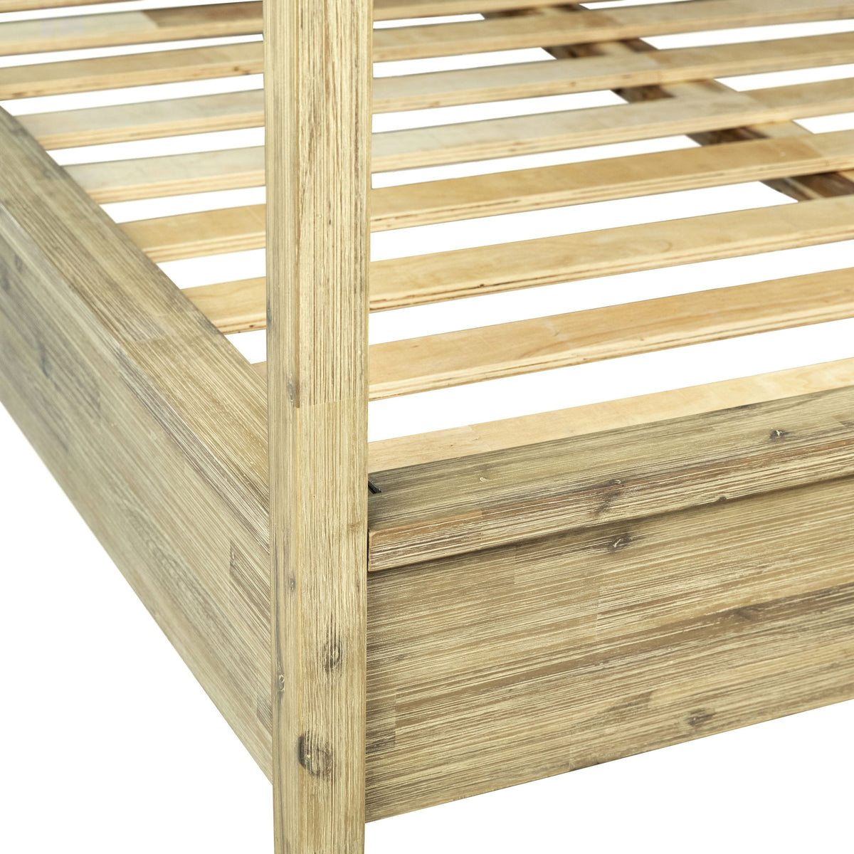 Juliette - Queen Bed - Natural Warm Wash And Off White