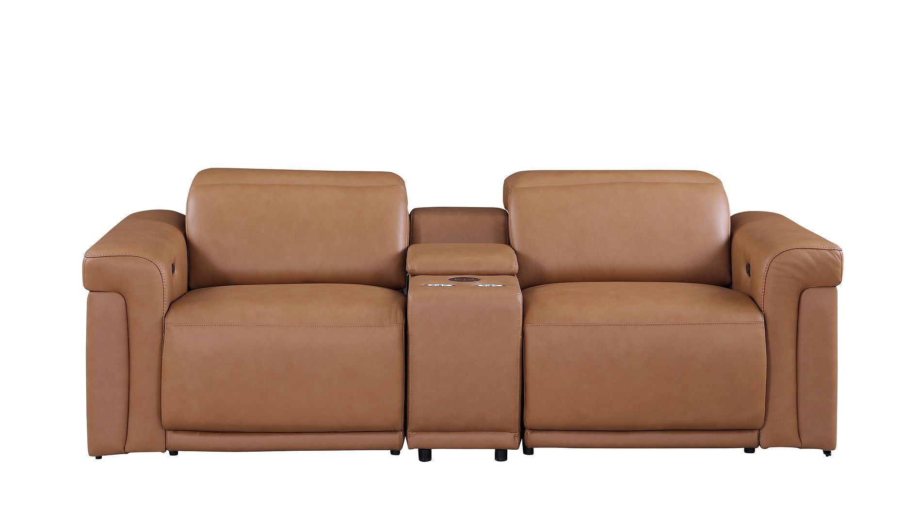 1126 - 3-Piece Modular Power Reclining Loveseat In With 2 Power Recliners & Power Headrests