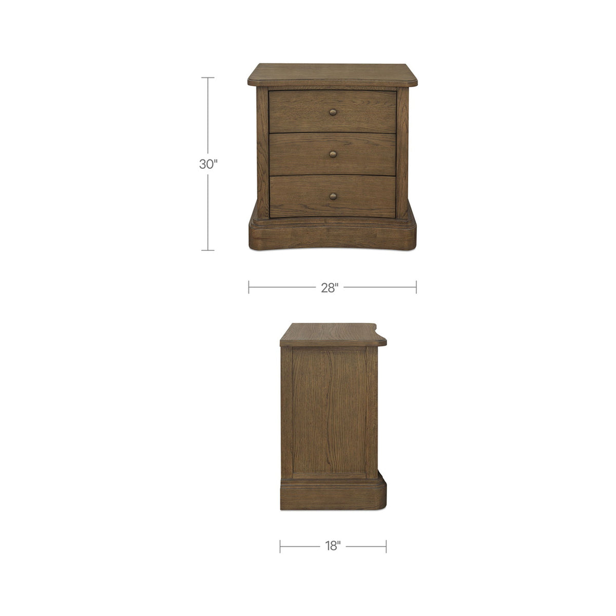 Clarence - Nightstand - Warm Brown