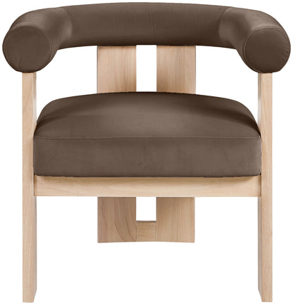 Arienzo - Performance Fabric Upholstered Accent Chair - Natural Base