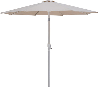 Fiji - Aluminum Patio Umbrella With Square Black And White Base