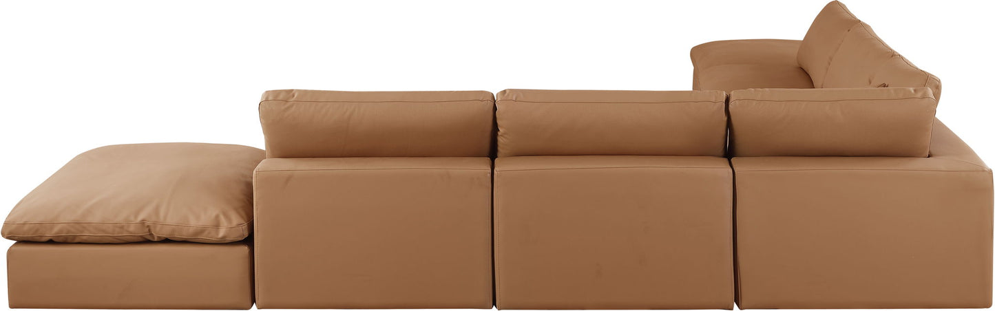 Comfy - 7 Piece Faux Leather Modular Corner Sectional