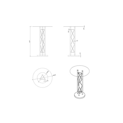Zire - Bar Table - Black