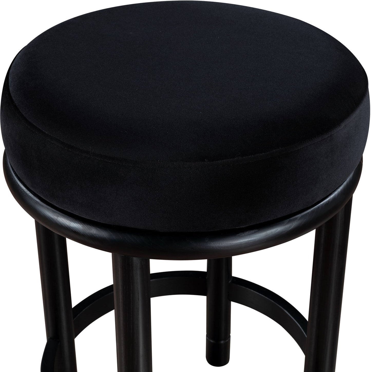 Monette - Counter Stool With Black Base