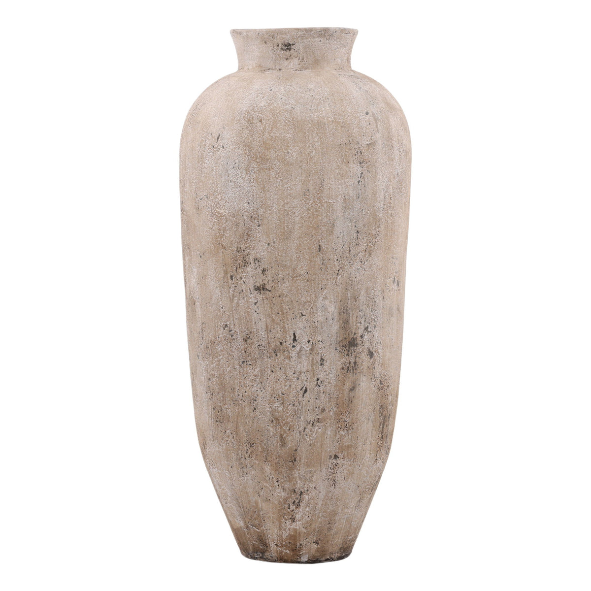 Distressed Pot - Cream