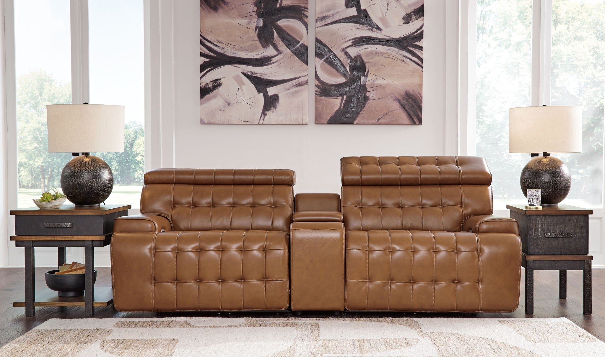 Temmpton Power Reclining Sectional - Thumbnail 2