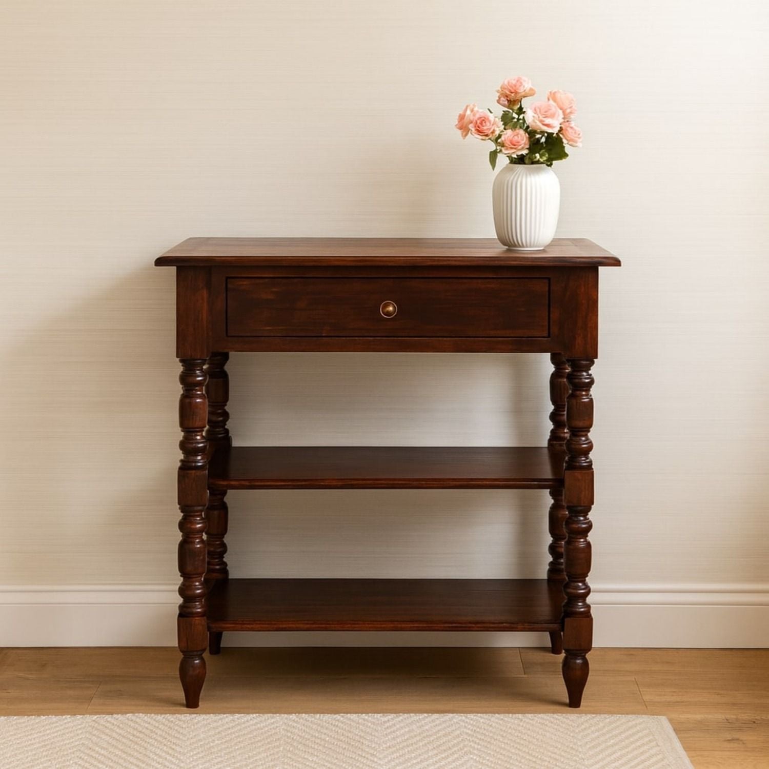 Turned Legs Side Table
