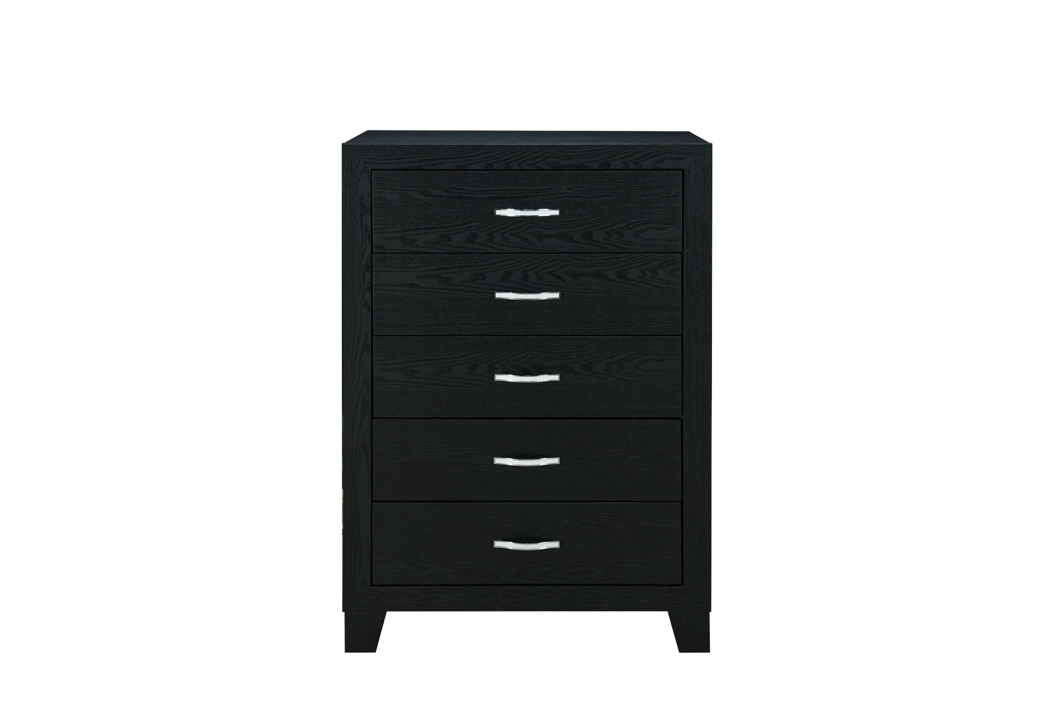 Reid - 4 Piece Full Bedroom Set (Bed, Dresser, Mirror, Nightstand) - Black