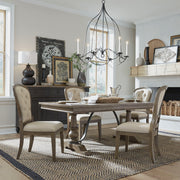 Americana Farmhouse - Dining Room Trestle Table Set
