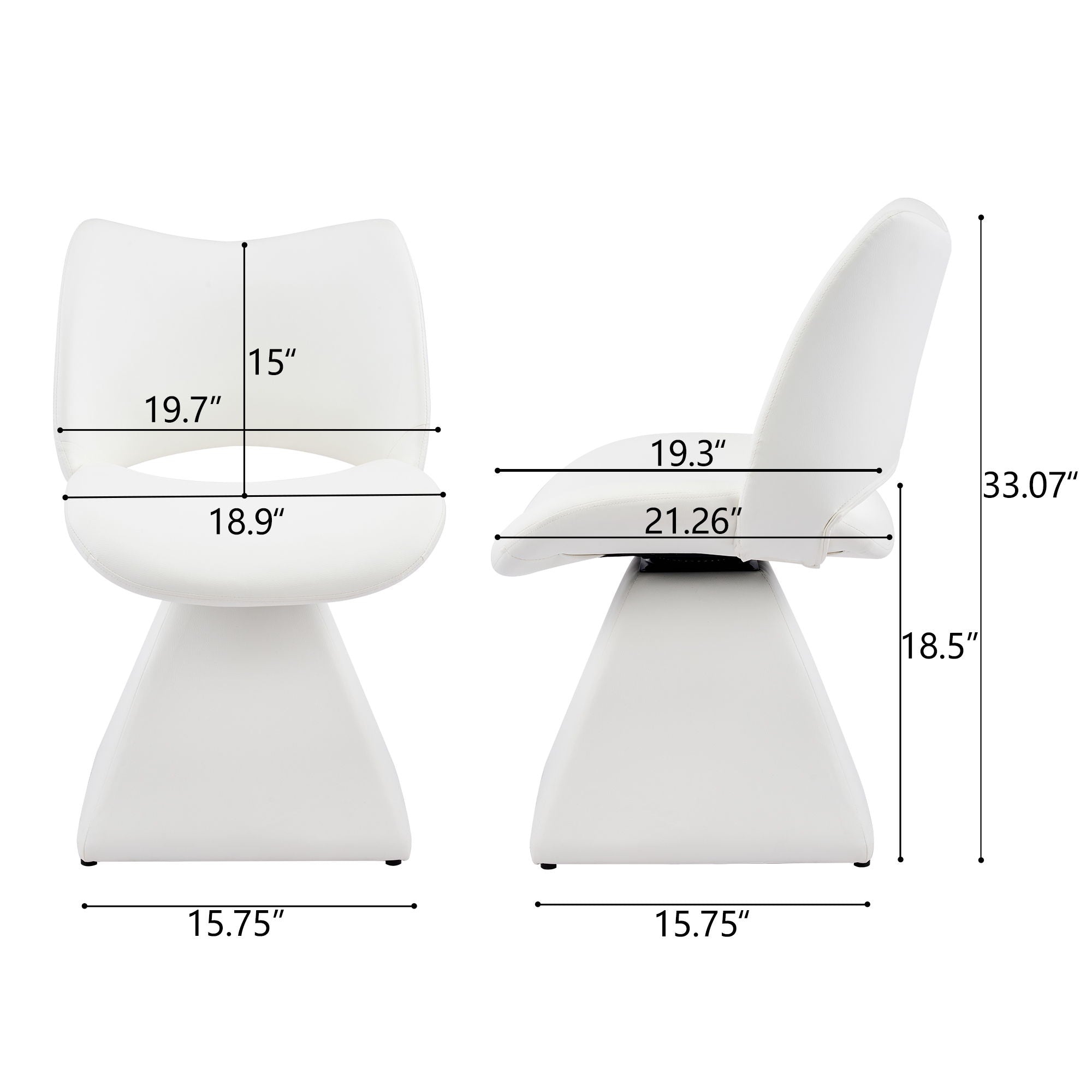 Modern Swivel Dining Chair With High Back