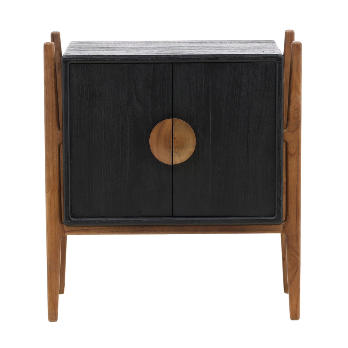 Emberly - Nightstand - Black And Natural