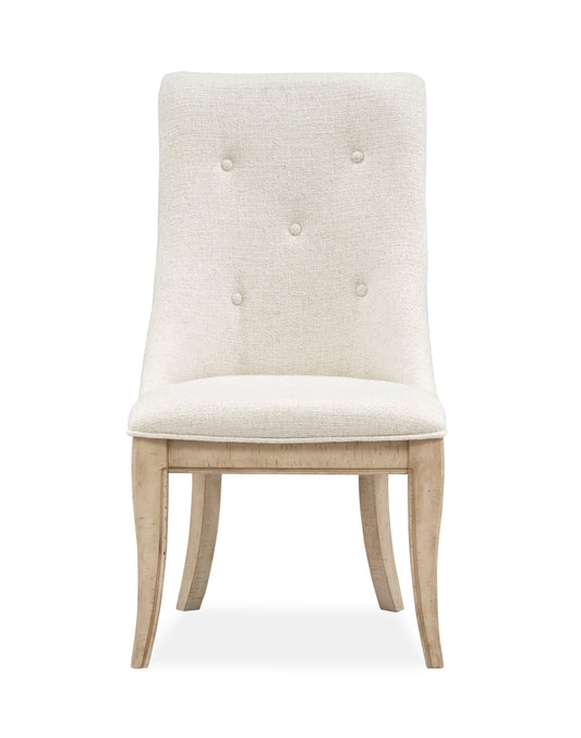 Harlow - Dining Arm Chair With Upholstered Seat & Back (Set of 2) - Weathered Bisque