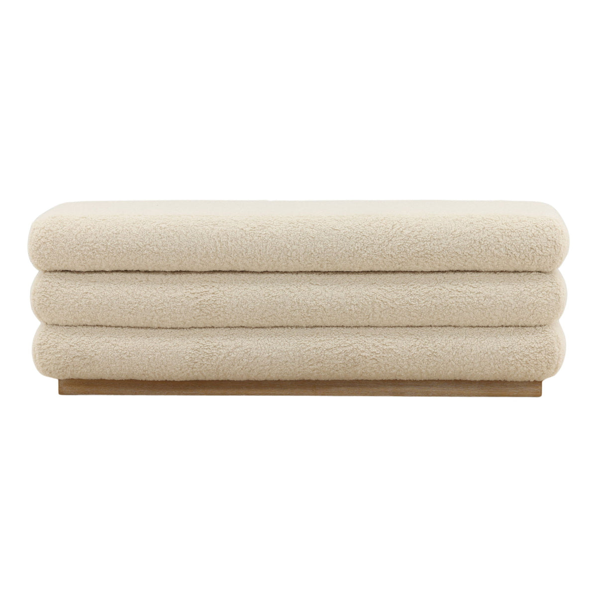Aura - Storage Bench - Cream And Light Natural
