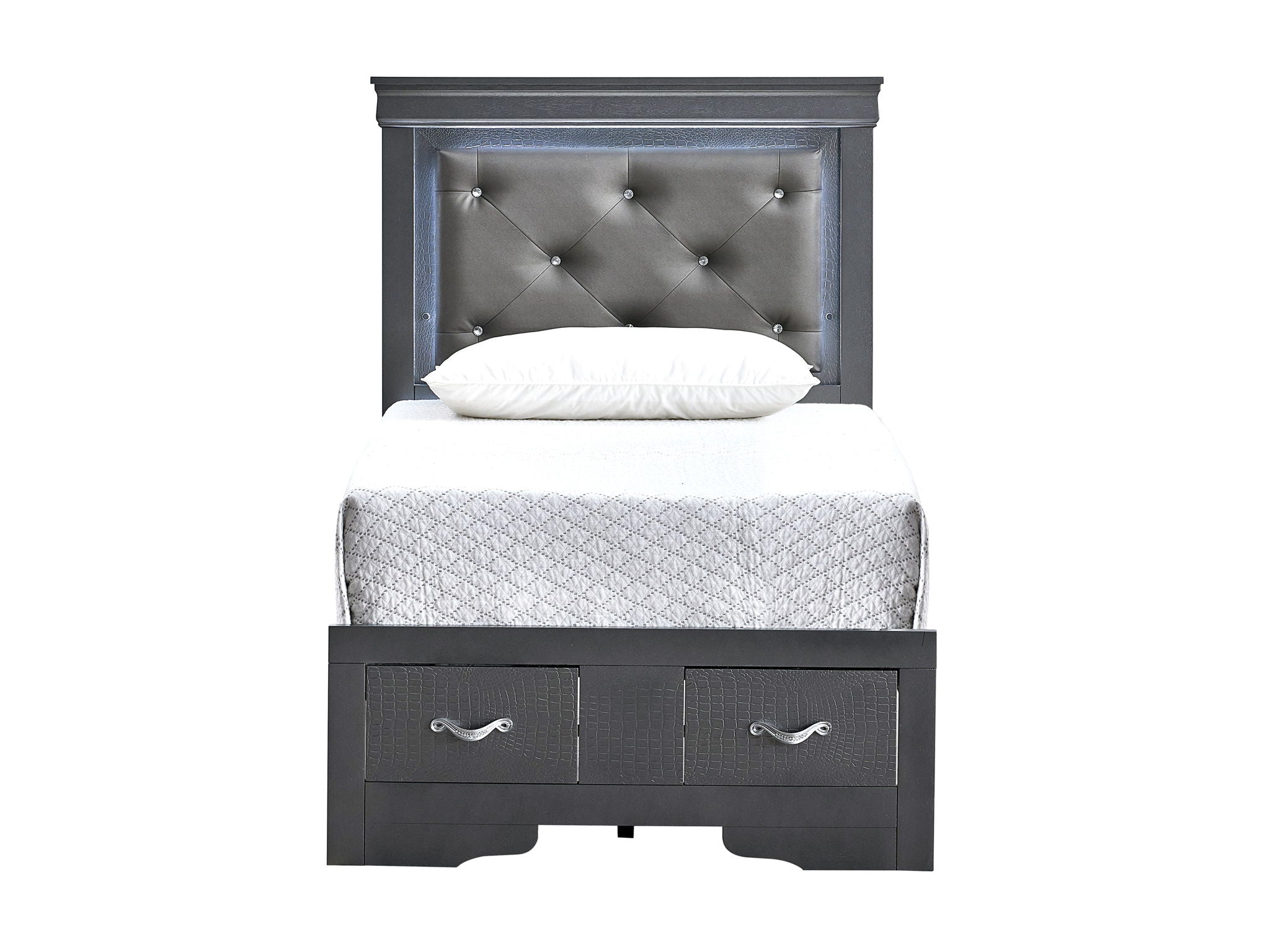 Glory Furniture - Lorana - Storage Bed With LED