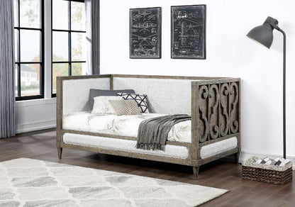 Artesia - Twin Daybed - Tan Fabric & Salvaged Natural