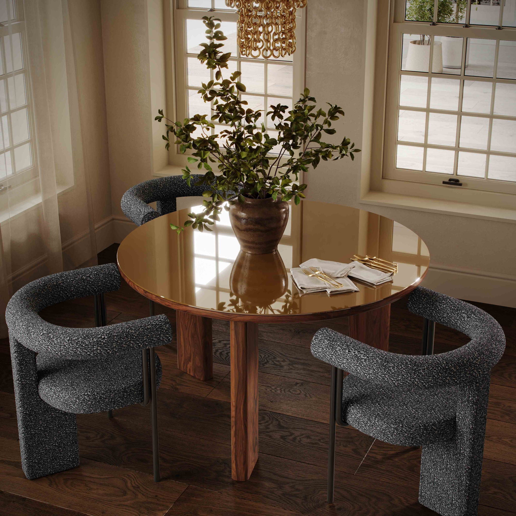 Oani - Round Dining Table - Thumbnail 2