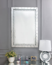 Nysa - 47" Accent Mirror - Mirrored & Faux Crystals