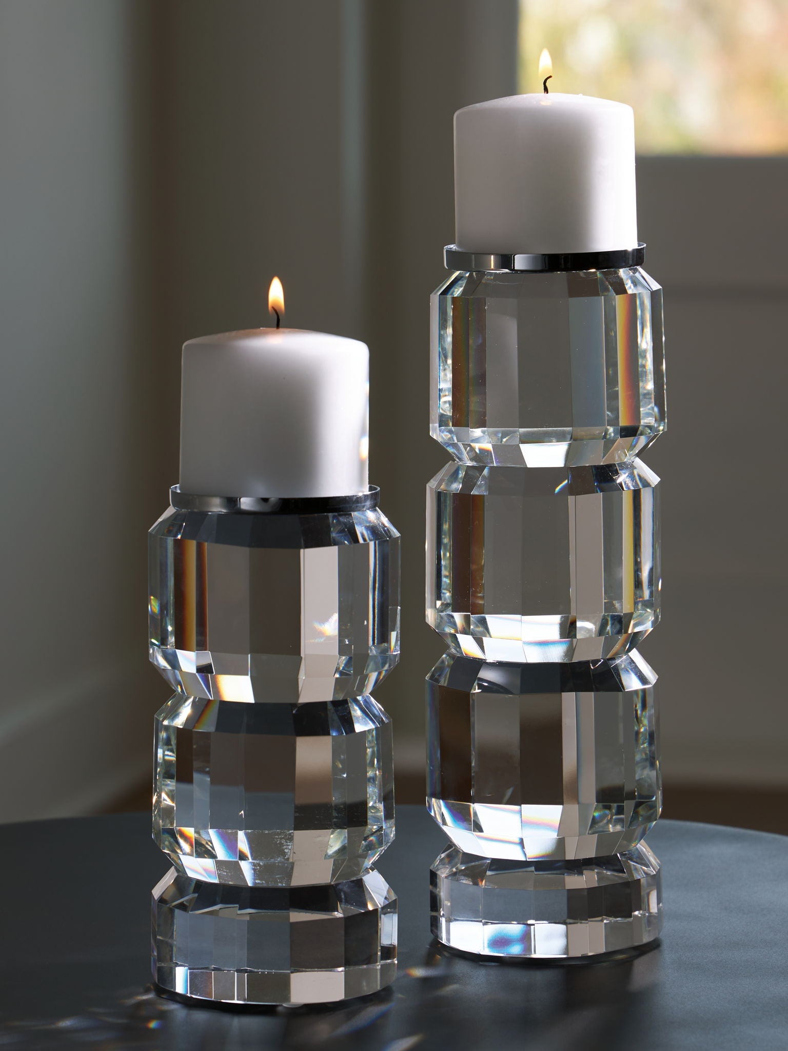 Brentley Candle Holder Set (Set of 2) - Thumbnail 2