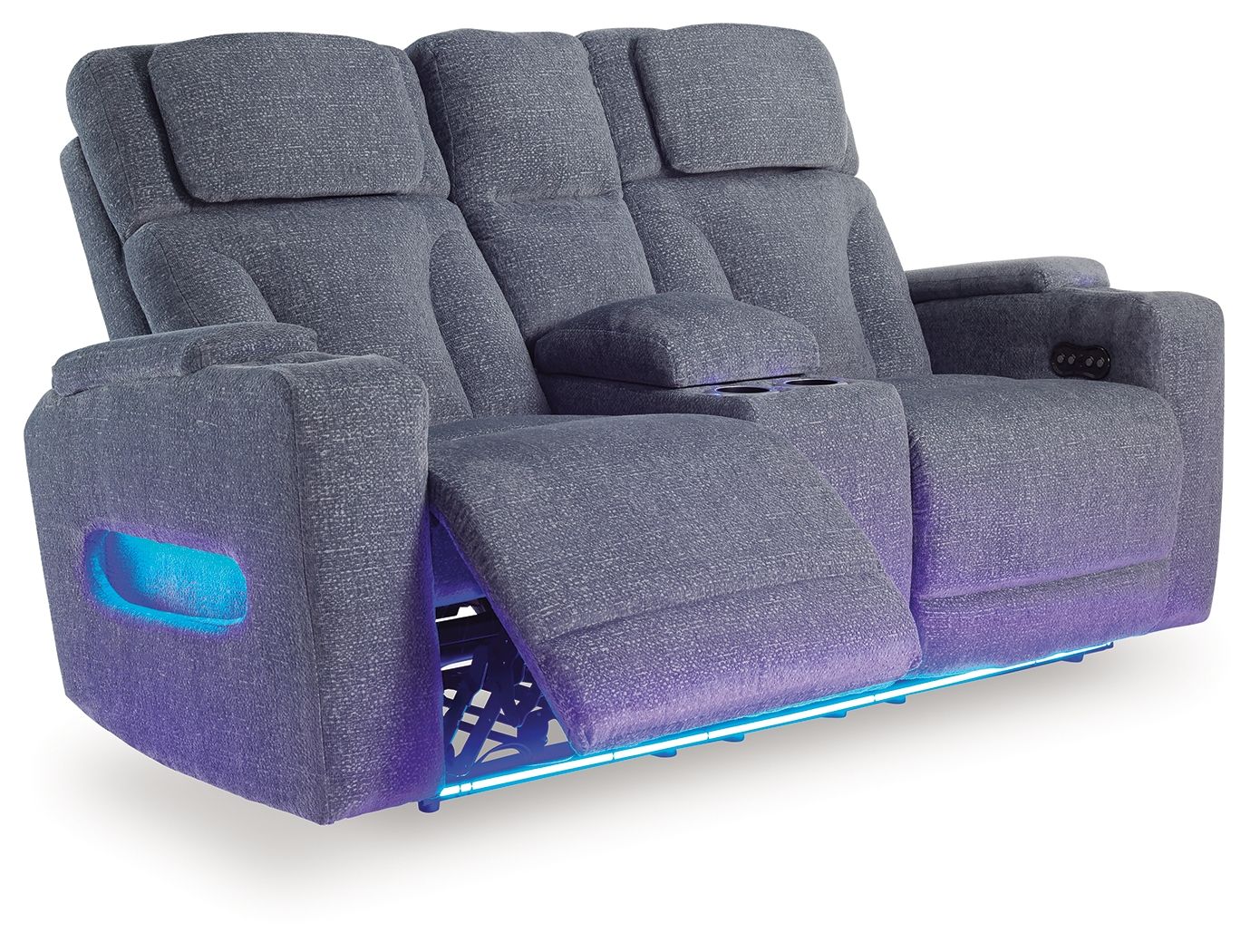 Studio Cave Power Reclining Loveseat with Console - Thumbnail 3