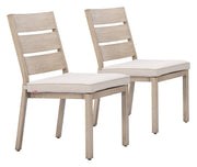 Reefline - Armless Dining Chair (Set of 2) - Gray / Light Brown