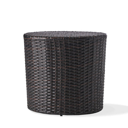 Barrel Side Table With Handcrafted Details