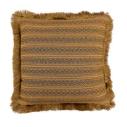 SW - Matching Fringe Pillow - Tan