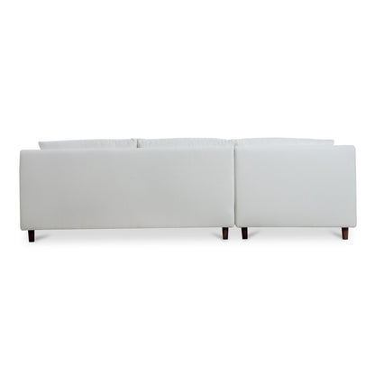 Hutton - Left Sectional - White