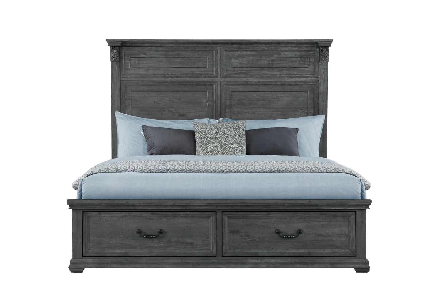 Tatum - Stoarge King Bed - Gray