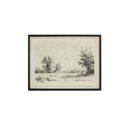 Briar - Framed Print On Linen - Multicolor