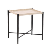 Rice - End Table - Natural And Black