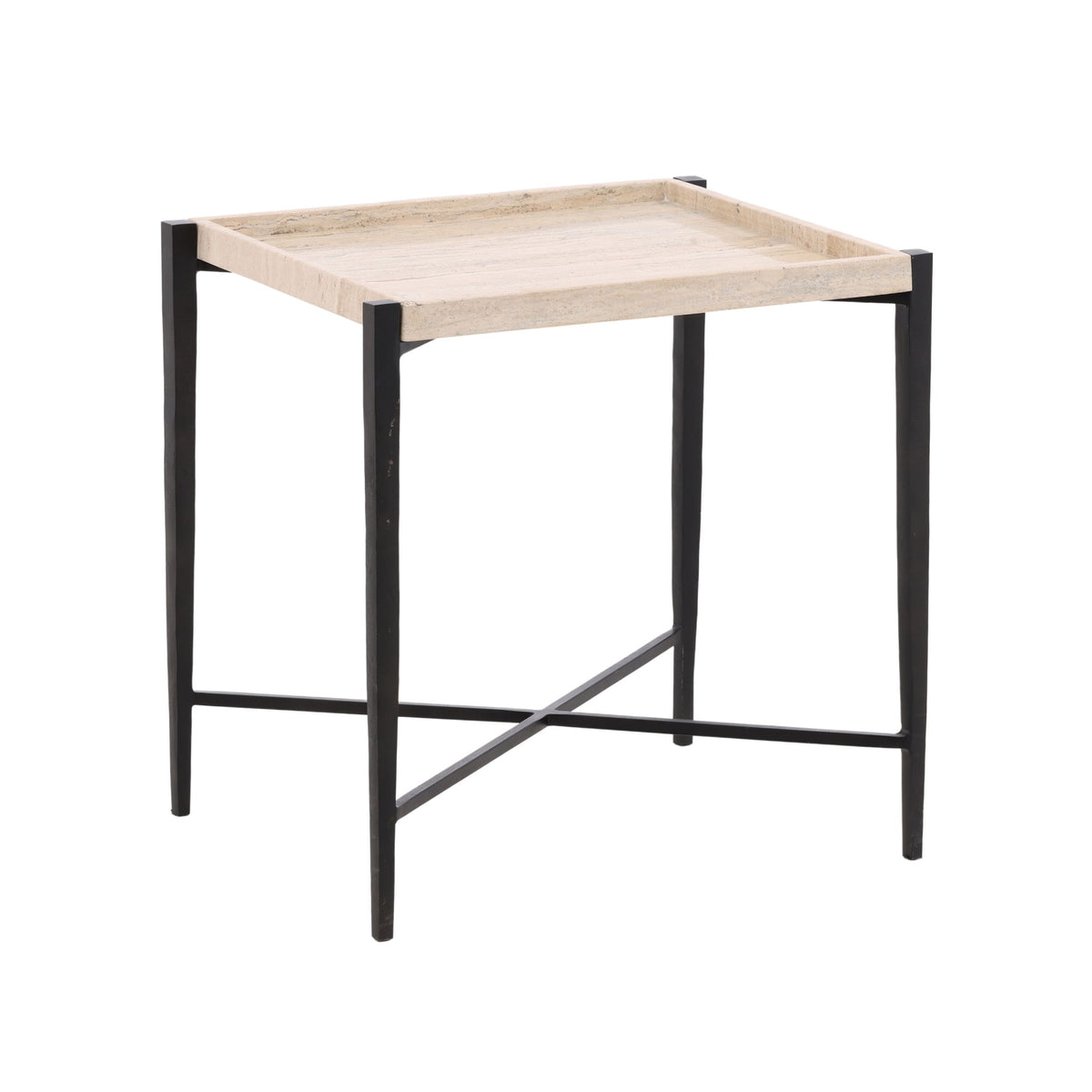 Rice - End Table - Natural And Black